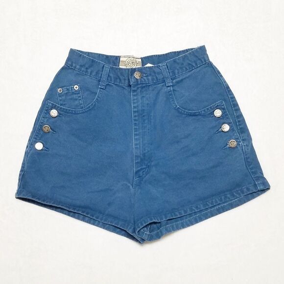 VINTAGE 80s Denim Republic Blue Daisy Duke Shorts - Picture 5 of 12